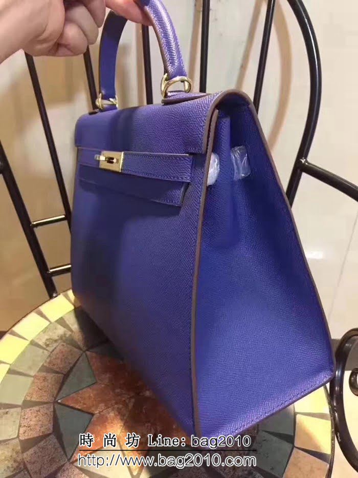 愛馬仕Hermes 牛皮手掌紋凱莉包 時尚手提包 0AM1611